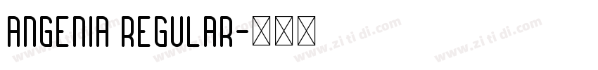 Angenia Regular字体转换